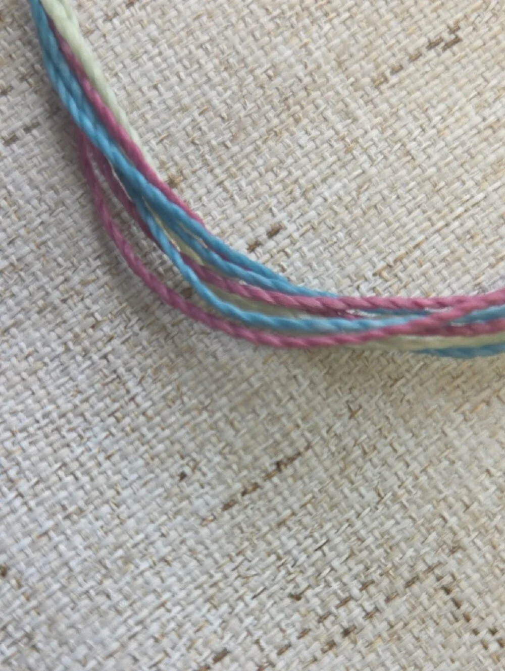 Pura Vida Kids Pastel Multi-String Bracelet in Blue Pink Green